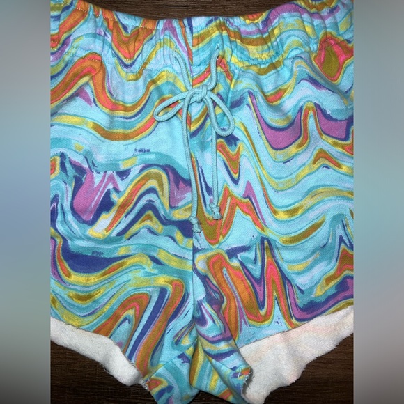 NWT Target Wild Fable Aqua/Orange Swirl Shorts - Picture 2 of 5